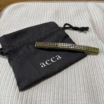 acca 스톤 머리핀 (그린) 약 11cm