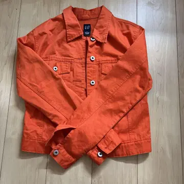 GAP 오렌지 데님 재킷 S