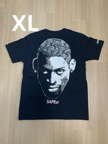 사풀 로드먼 T셔츠 페이즐리 무늬 XL