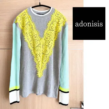[ 새상품급 ] Adonisis 아도니시스 컬러 블록 니트