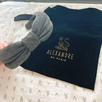 ALEXANDRE DE PARIS 데님풍 헤어밴드