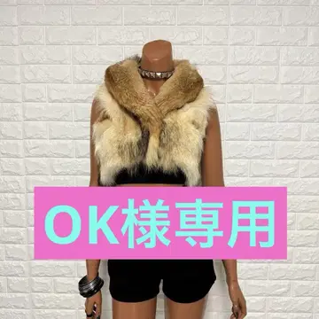 GLAM 2nd 퍼 숏 베스트 y2k 헤이세이 갸루 페어리 그런지