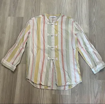 [PHEENY] Cotton stripe kung fu shirt