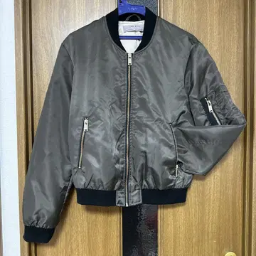ZARA MA-1 카키 블루종 점퍼 자켓