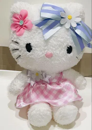 산리오 헬로키티 Hello Kitty 플라워 꽃 봉제 인형 레어