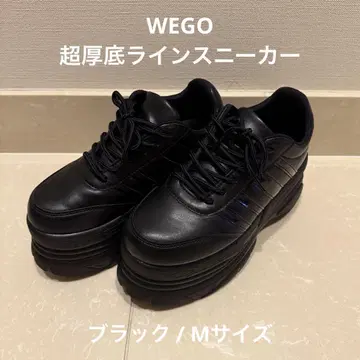 WEGO 통굽 스니커즈 초통굽 라인 스니커즈 M 사이즈