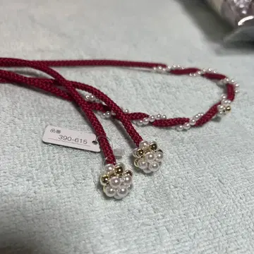 빨간 비즈 오비 고정 띠 네츠케 390-615