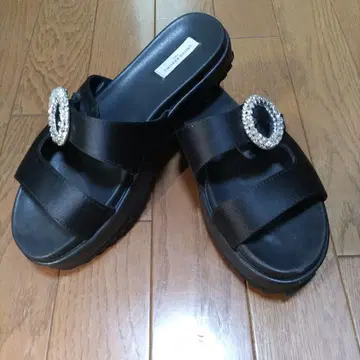UNITED ARROWS 블랙 샌들 비쥬 37 [ 23.5~24 ]