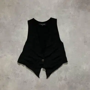 00s ISABEL MARANT 디자인 black silk vest