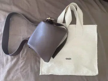 oso 브라운 가죽 숄더백