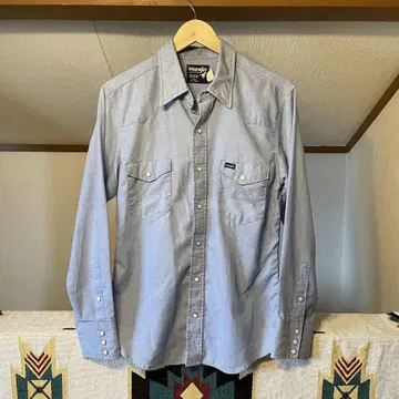 [USA] Wrangler 랭글러 샴브레이 웨스턴 셔츠 90s