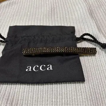 acca 스톤 장식 머리핀 (브라운) 약 11cm