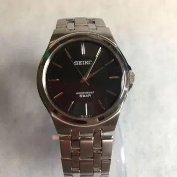 SEIKO 손목시계 블랙 5BAR 쿼츠