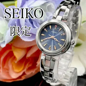 작동 손목시계 SEIKO 세이코 전파 솔라 여성용 실버 H98
