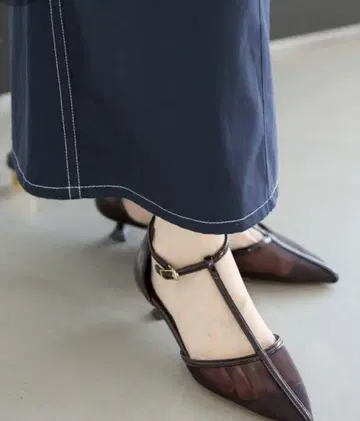 LE TALON 3.5cm T스트랩 시어 펌프스