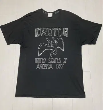 LED ZEPPELIN 투어 T셔츠 Hanes 90년대