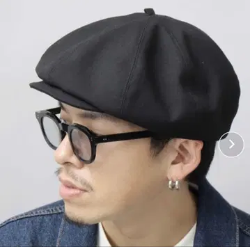 Mr.COVER 볼륨 실루엣 8 패널 헌팅 캡 베레모 블랙