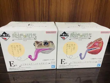 제일복권 파충류&양서류 E상 파충류 헤드 마그넷 2세트