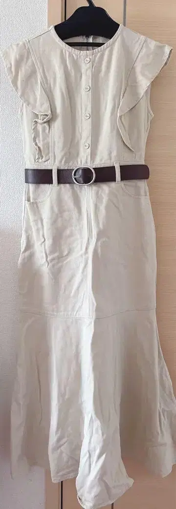 데님 소재 롱 원피스