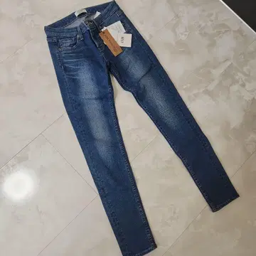 택 포함 새상품 GYDA 스키니 데님 블루 M
