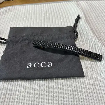 acca 스톤 장식 블랙 머리핀 (블랙)