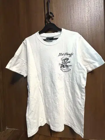 Ed Hardy 화이트 티셔츠 상의 L 사이즈
