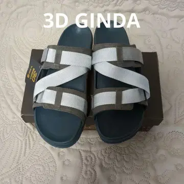 택 포함 새상품 3D GINDA 컴포트 샌들 그레이/화이트