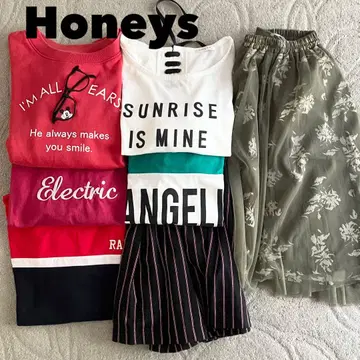 Honeys 모음 T셔츠 티셔츠 스커트 큐롯 &INGNI