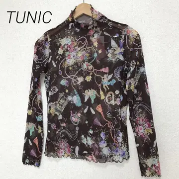 TUNIC 카모이 요코 택 포함 나일론 하이넥 컷소 올 패턴