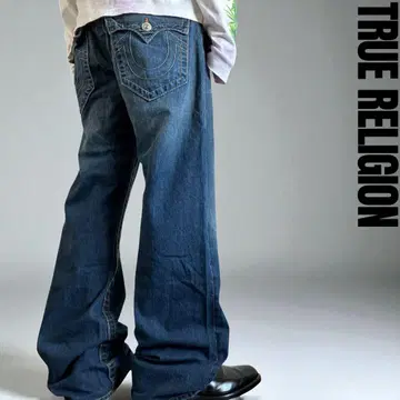 USA 00s TRUE RELIGION W32 BOOT CUT DENIM