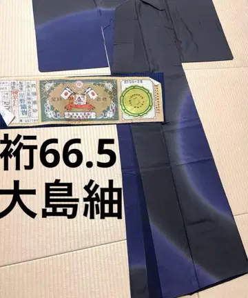 오시마 명주 멋 염색 호몬기 무늬 없음 증지