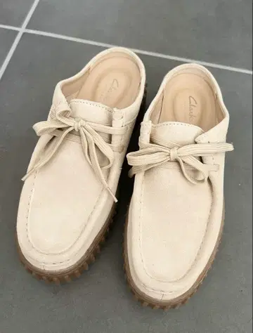 Clarks TorhillMule 토힐 뮬 에크루 스웨이드 24.5