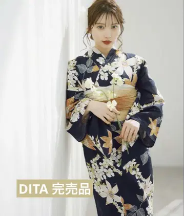 Dita 유카타 세트 유카타 환상경화수월(감귤)
