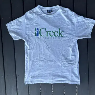 Creek 로고 티셔츠 M 사이즈 화이트