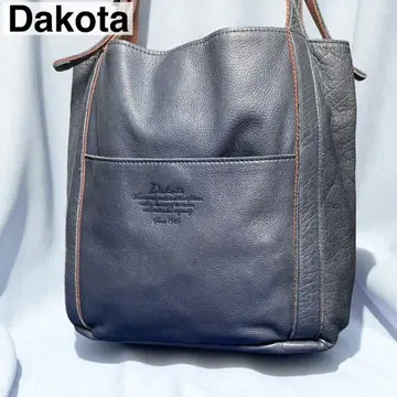 Dakota 토트백 숄더 숄더백 가죽 천연 가죽 네이비