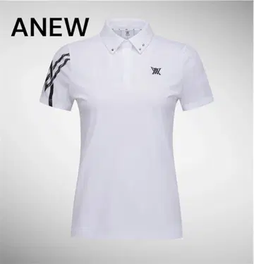 새상품 택 포함 S 사이즈 ANEW 여성용 피케 셔츠 화이트