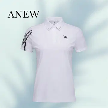 새상품 택 포함 S 사이즈 ANEW 여성용 피케 셔츠 화이트