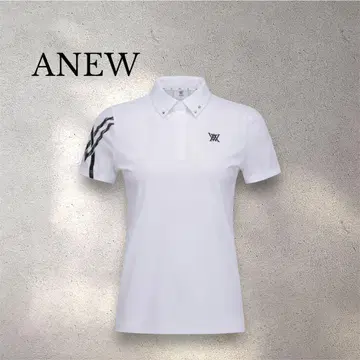 새상품 택 포함 S 사이즈 ANEW 여성용 피케 셔츠 화이트