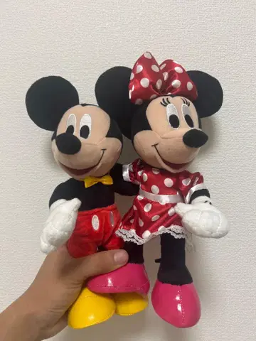 미키 & 미니 봉제 인형 세트 약 20cm