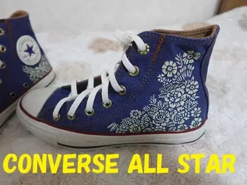 새상품 CONVERSE ALL STAR 데님 보타니컬 꽃무늬 24.5