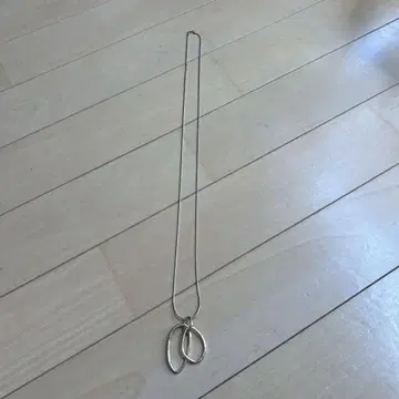 골드 오벌 반지 목걸이 약 40cm