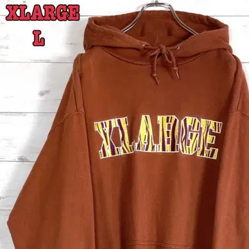 [인기 컬러] XLARGE 엑스라지 L 빅 로고 자수 빅 루즈핏 브라운