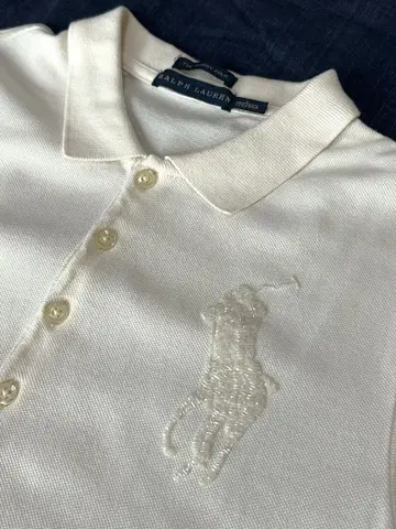 [새상품급] Ralph Lauren 펄 비즈 자수 피케 셔츠