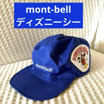 mont-bell 디즈니씨 콜라보 레인 캡 블루 프리 사이즈