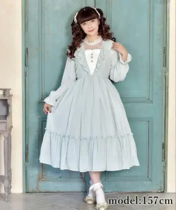 axes femme kawaii 빈티지 쉬폰 원피스 M 민트