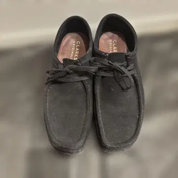 Clarks Originals 스웨이드 신발 블랙 10 UK