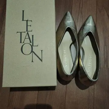 LE TALON 골드 스틸레토 신발