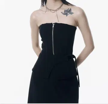 조제문 집업 뷔스티에