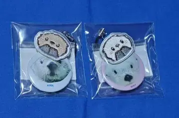 도바 수족관 랏코 토바스이 키라 메이 캔배지 & 키홀더 2개 세트