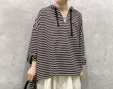 journal standard luxe 바스크 보더 후드 풀오버